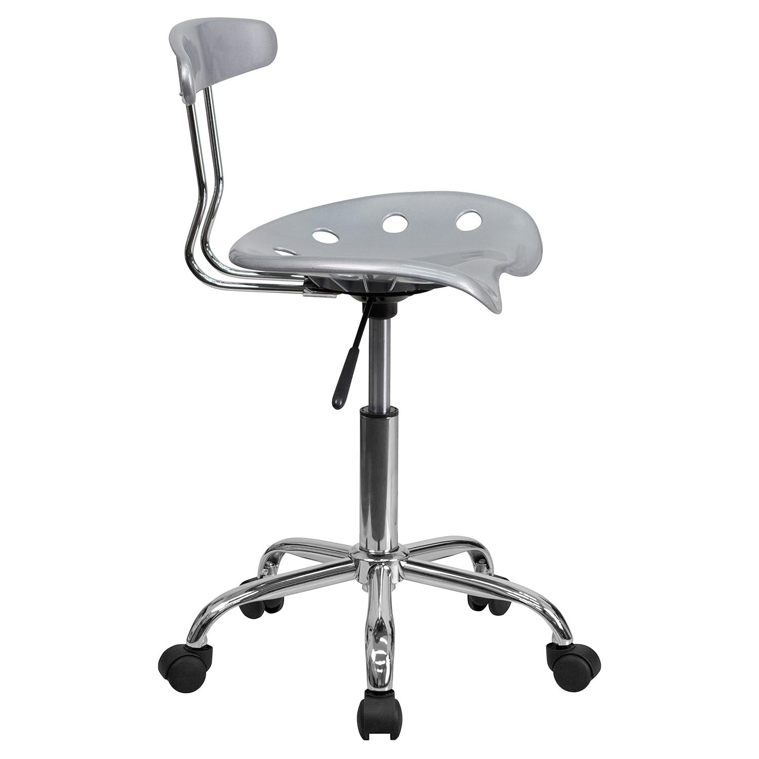 Flash Furniture Bonavant Adjustable Swivel Chair for Desk and Office with Tractor Seat
