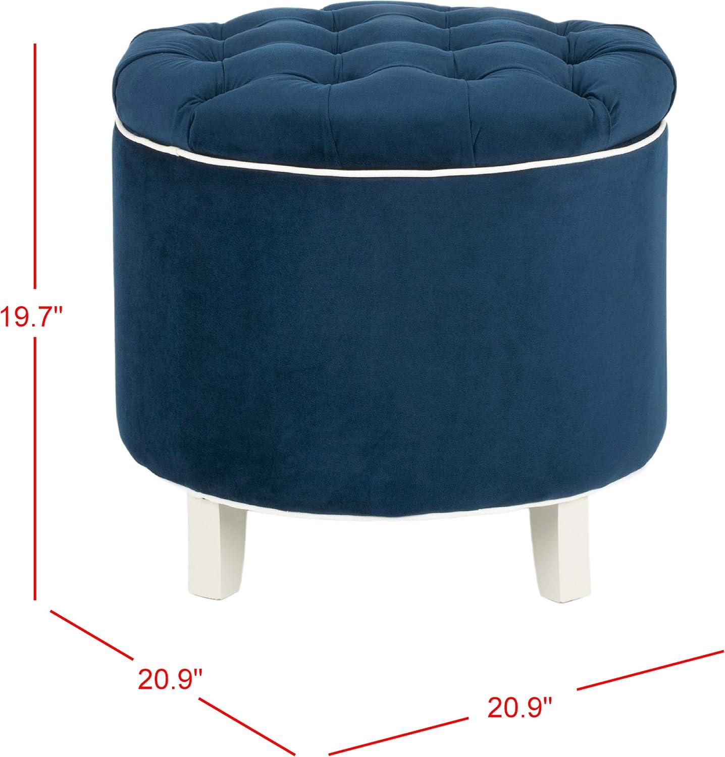 Amelia Tufted Storage Ottoman  - Safavieh