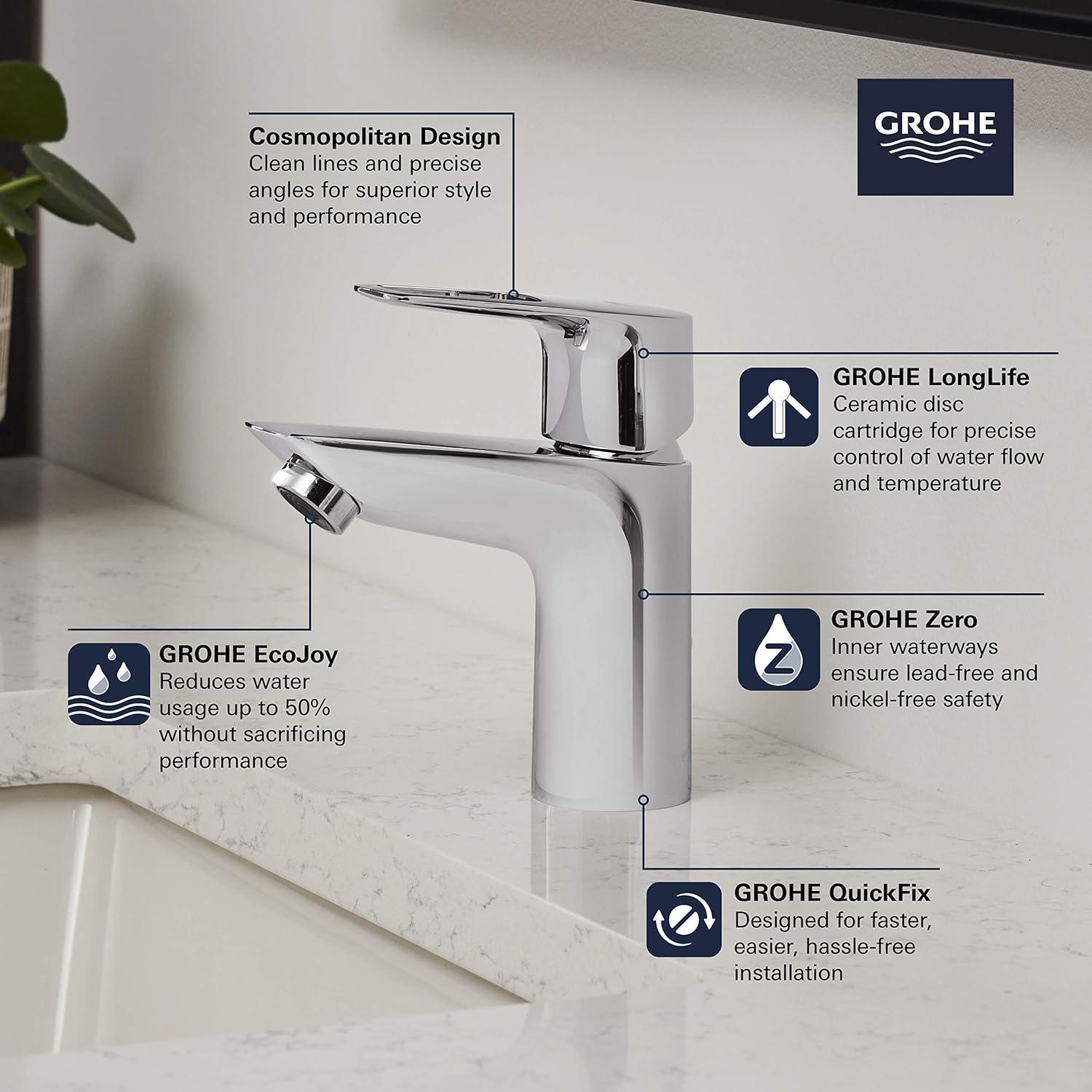 BauLoop Single Hole Bathroom Faucet