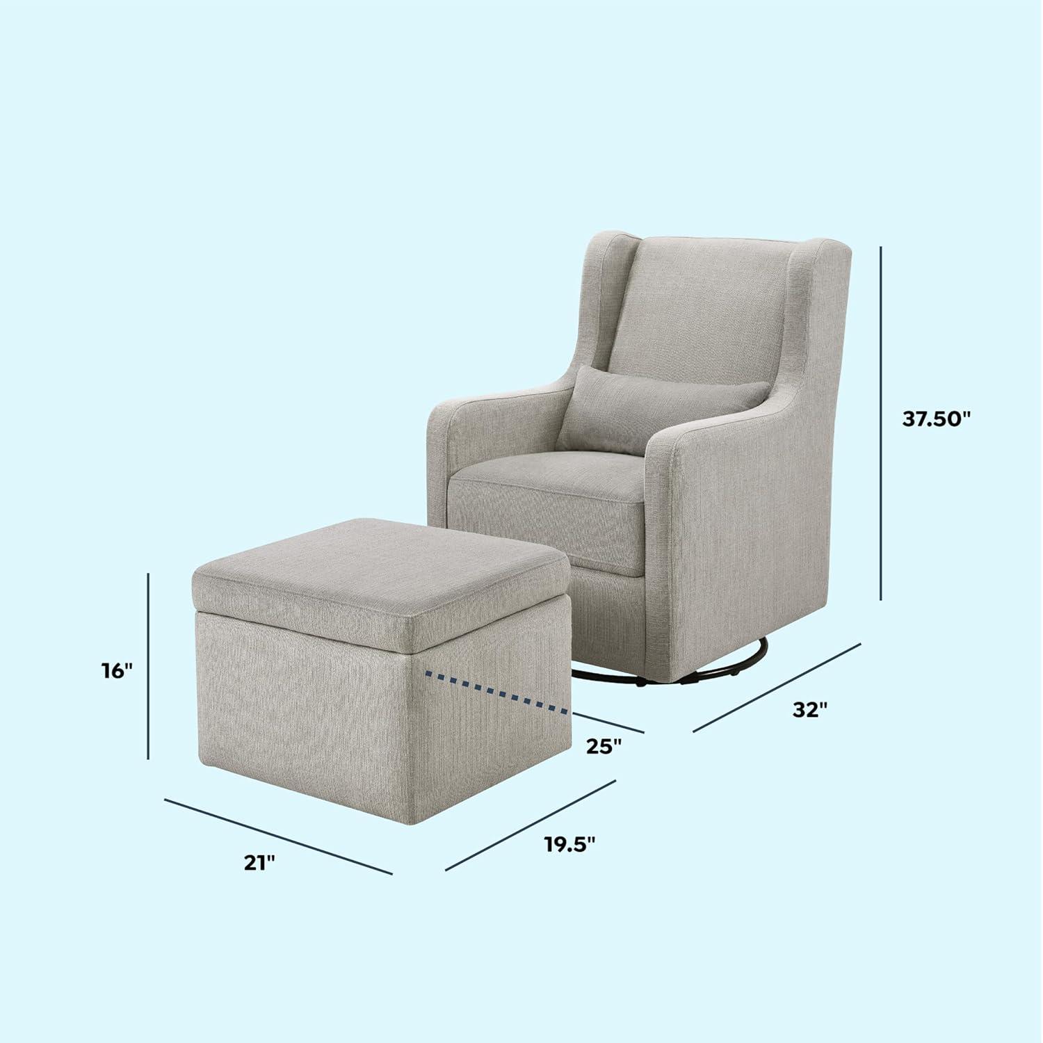Carter's by DaVinci Adrian Swivel Glider and Ottoman