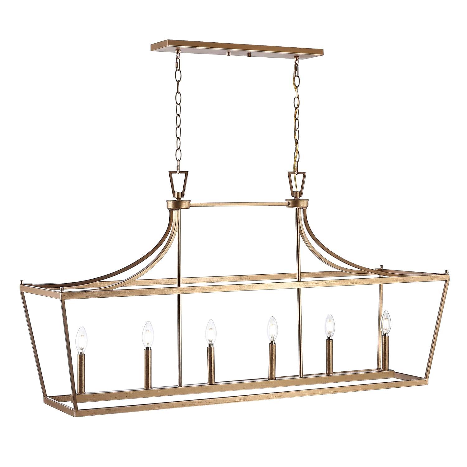 Aroris 6 Light 49" Pendant - PND4093 - Oil Rub Bronze - Safavieh