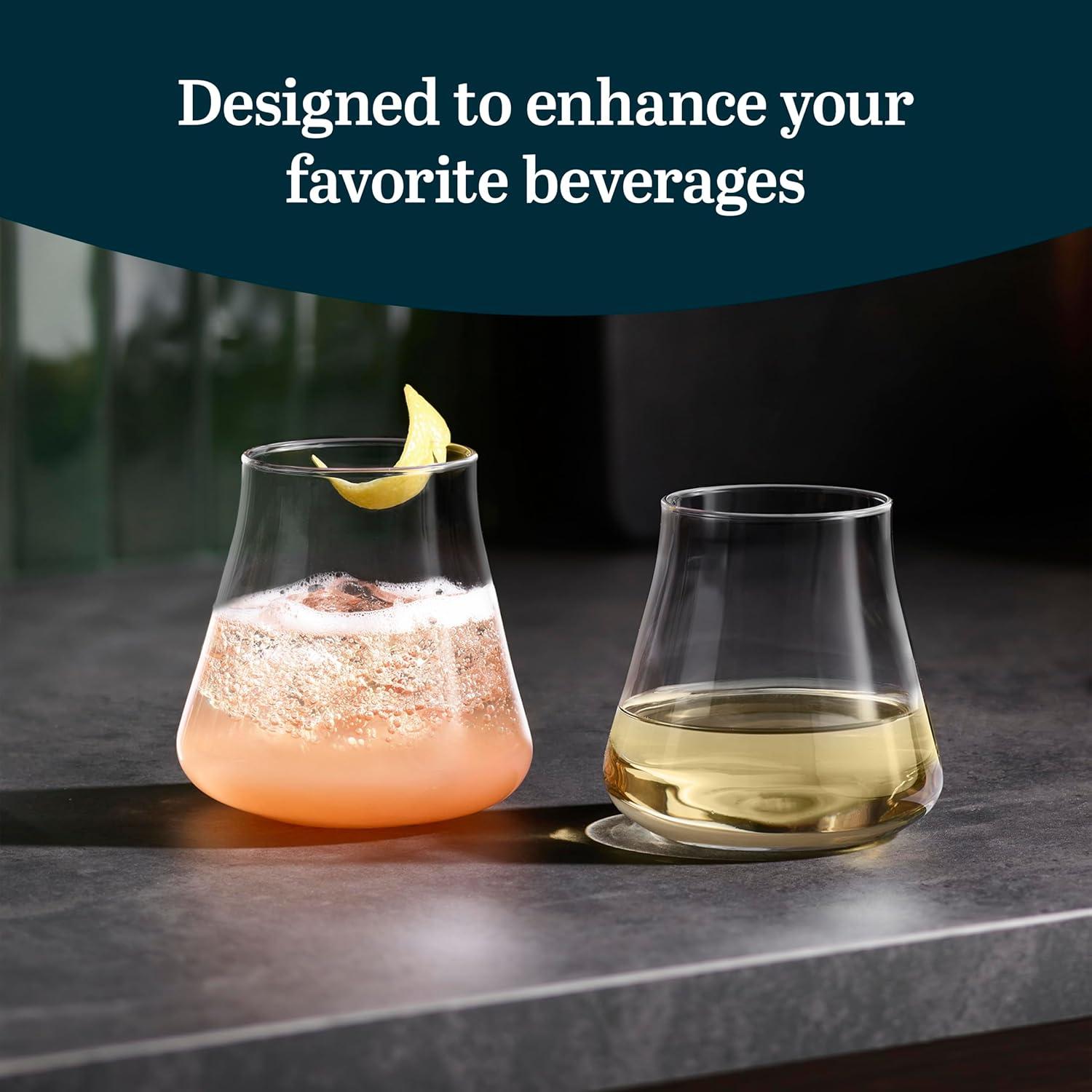 Libbey Libbey Magnitude Stemless Wine Glasses, 15-Ounce, Set Of 4 (Set of 4)