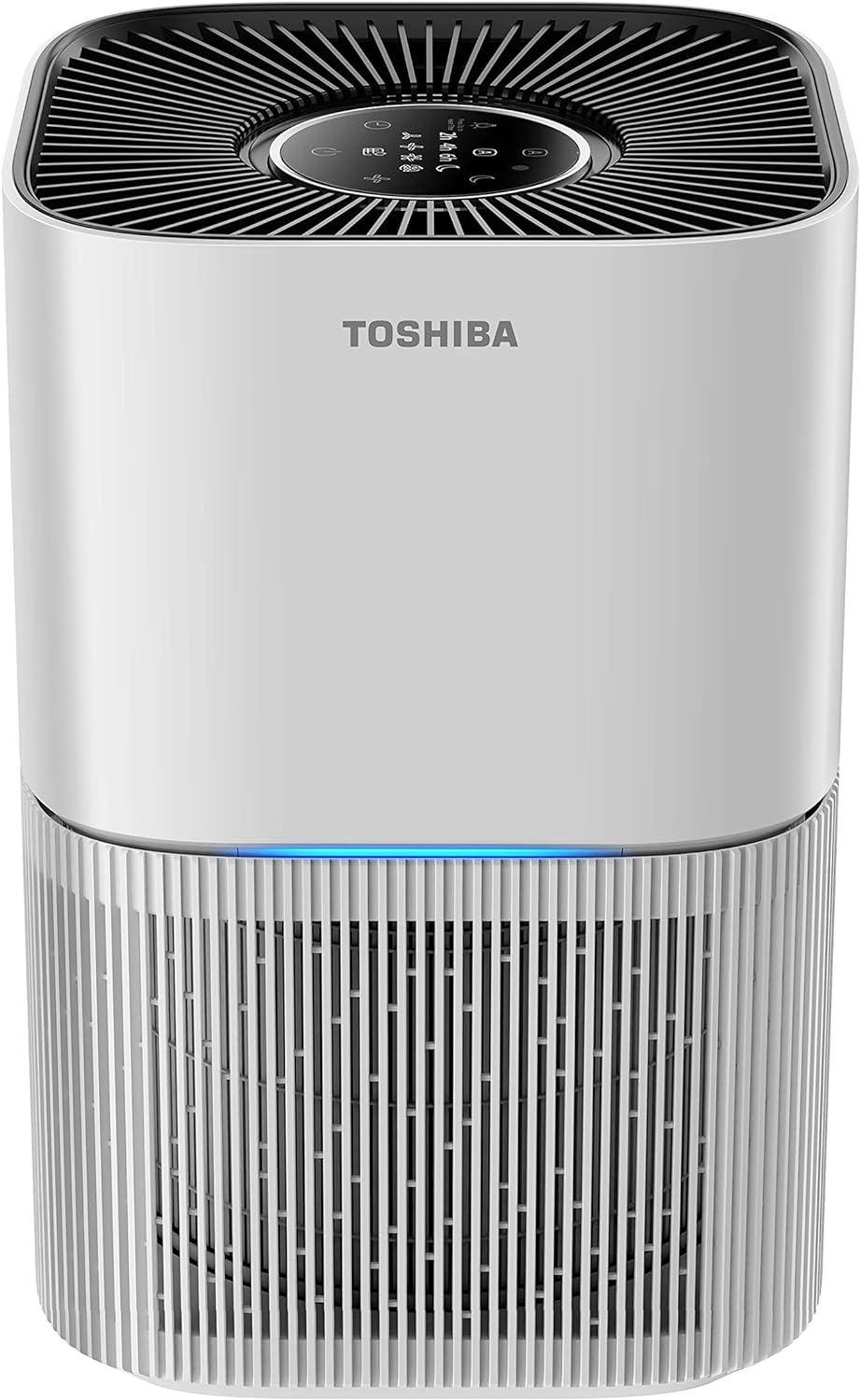 Toshiba H13 4-Speed True HEPA Air Purifier ENERGY STAR (Covers: 215-sq ft), White