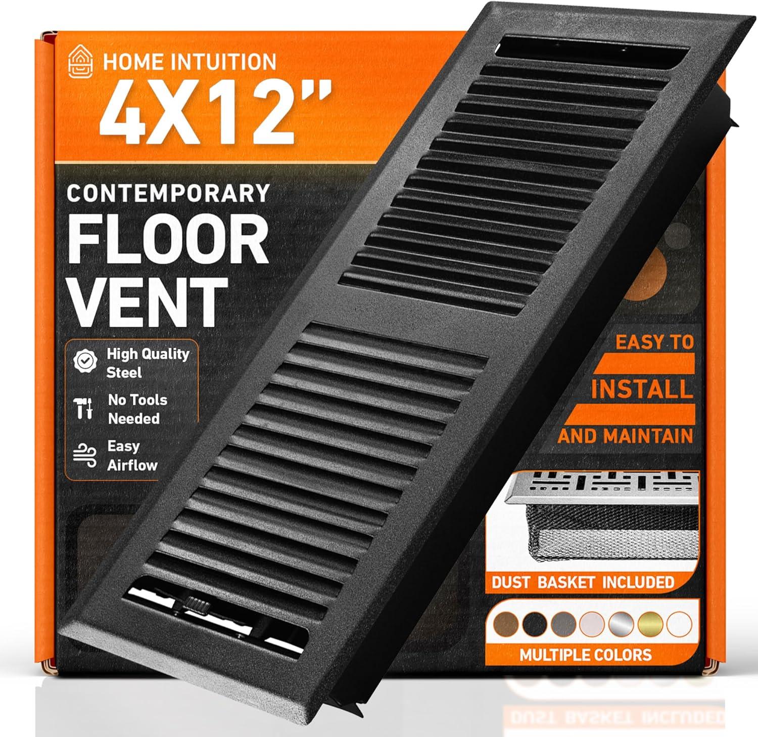 Home Intuition Contemporary Floor Vent Cover Register With Mesh Net