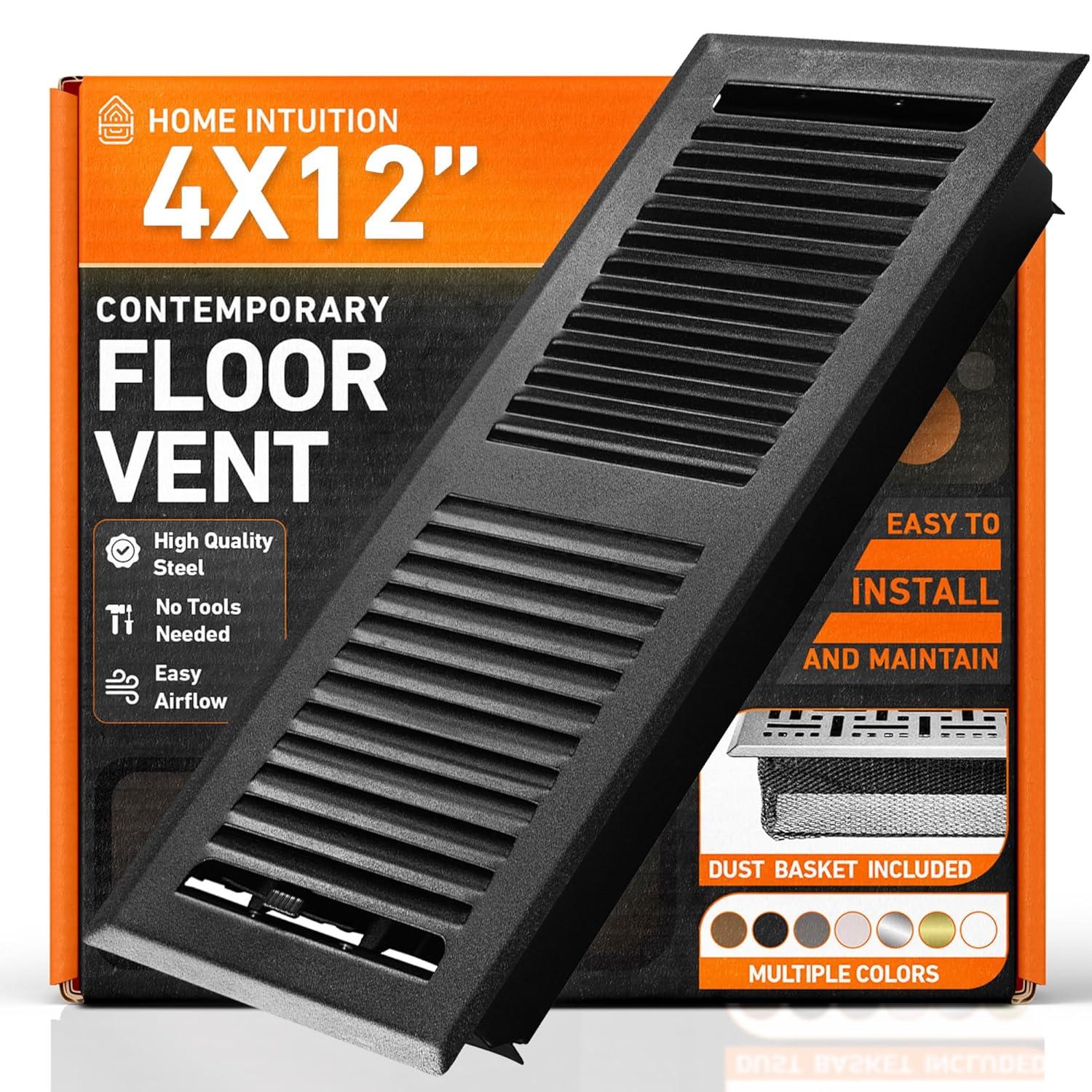 Home Intuition Contemporary Floor Vent Cover Register With Mesh Net