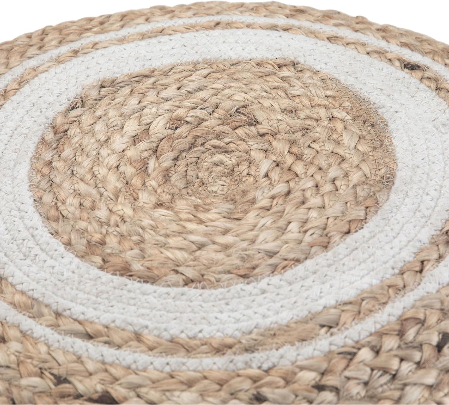 Simpli Home Serena Upholstered Pouf