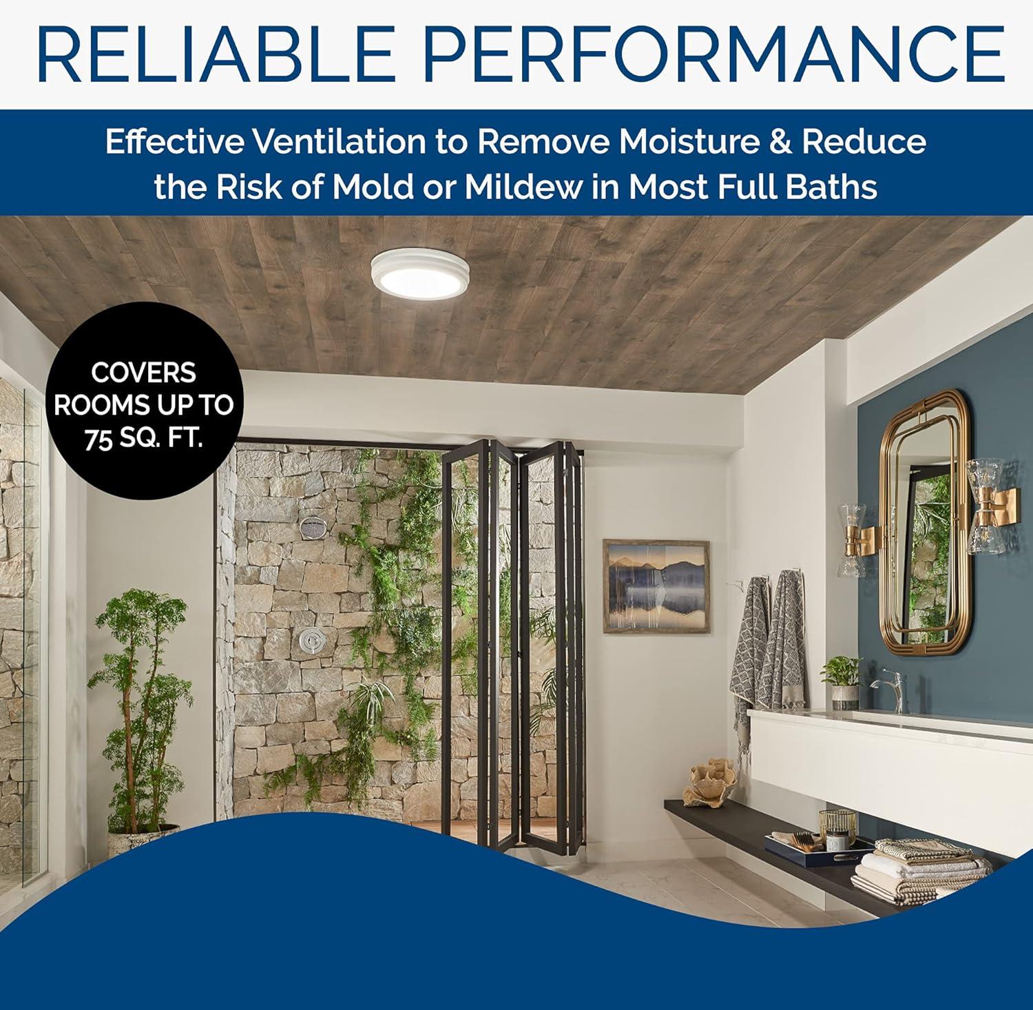 80 CFM Energy Star Certified Bathroom Fan