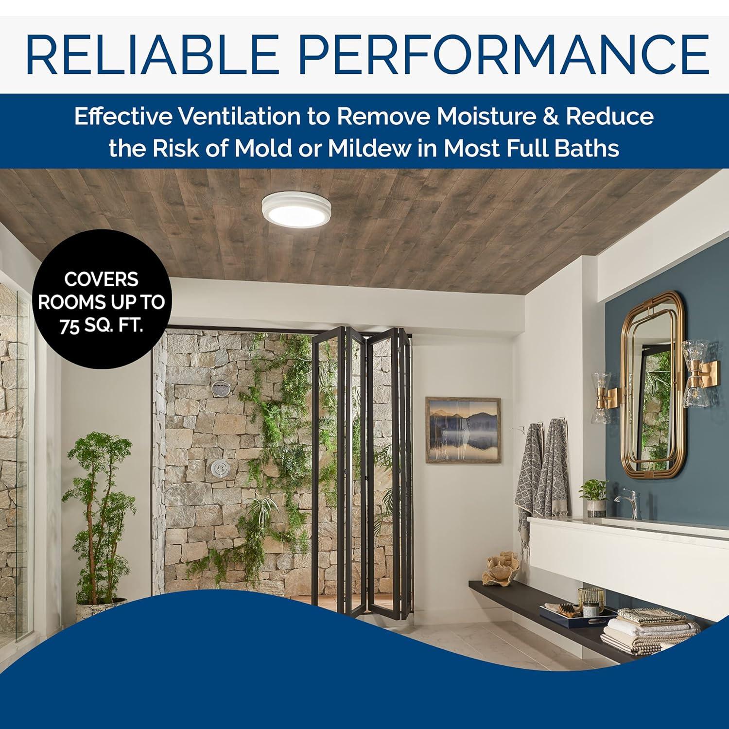 80 CFM Energy Star Certified Bathroom Fan
