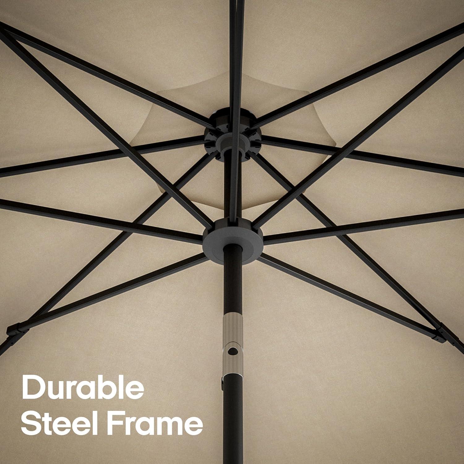 Above 9' Octagon OneClick 2 with Rib Replacement Outdoor Patio Market Umbrella