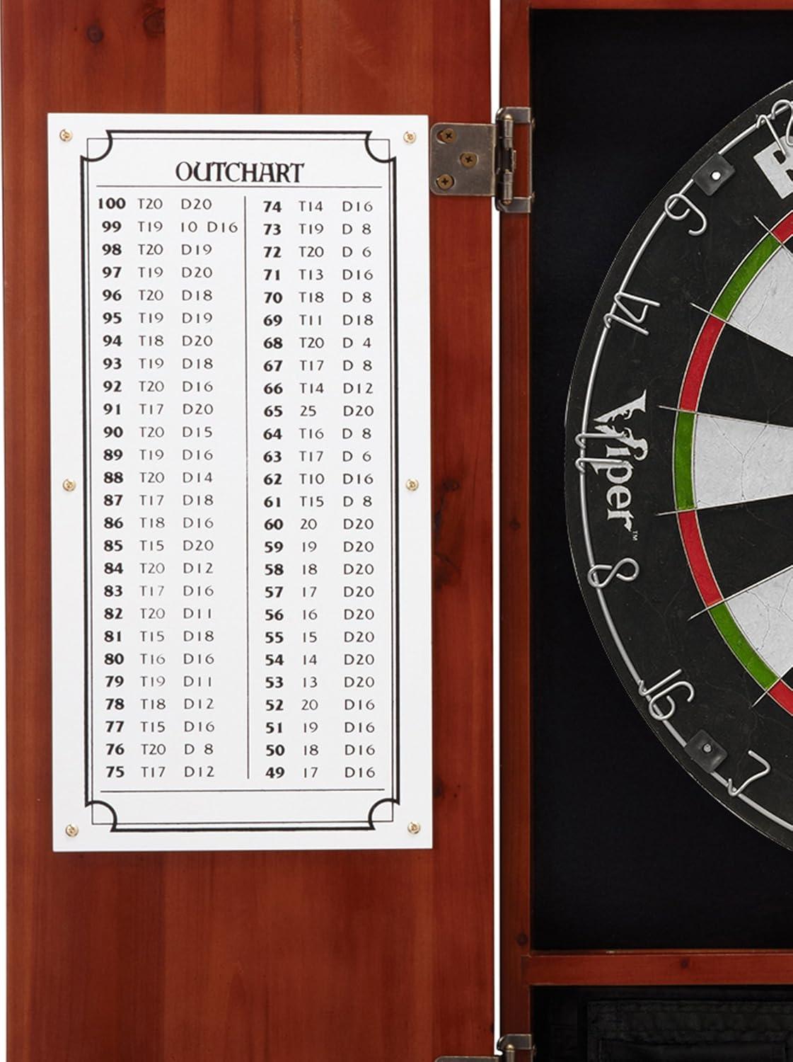Viper Metropolitan Bristle Dartboard and Cabinet Set with Darts