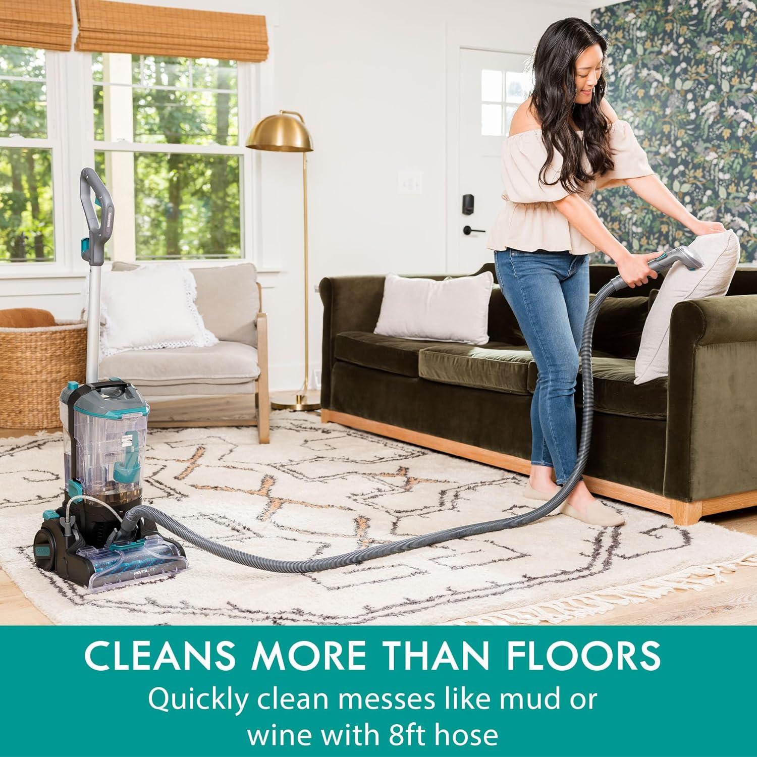 Kenmore KW4070 Pet Portable Carpet Cleaner with High Cleaning Power, 3.2L Clean Tank & 1.4L Dirty Tank, 25ft Cord Length and Two Easy Removable Brushroll for Rug & Upholstery