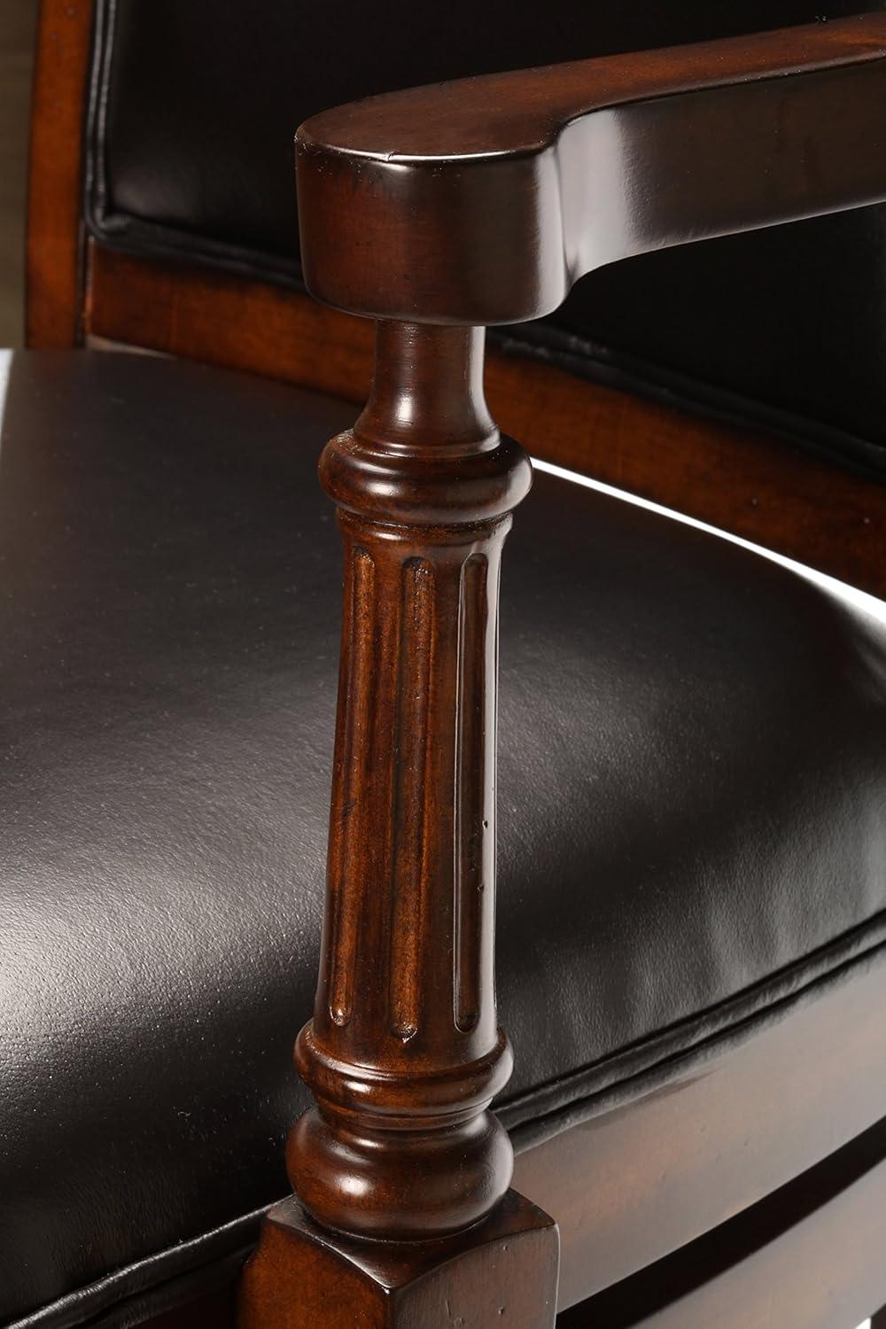 Hillsdale Furniture Douglas Wood Counter Height Return Swivel Stool, Distressed Cherry with Gold Highlights