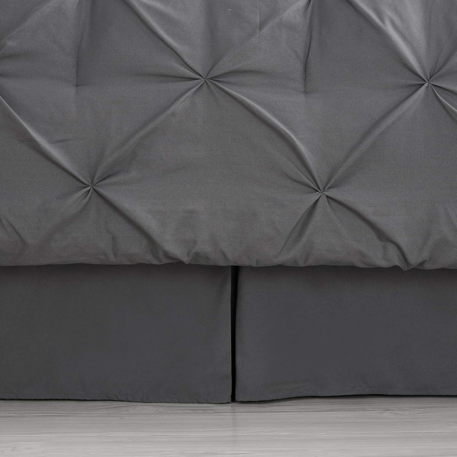 Sweet Home Collection 8 Piece Bed In A Bag Pintuck Comforter Set with Bed Sheets