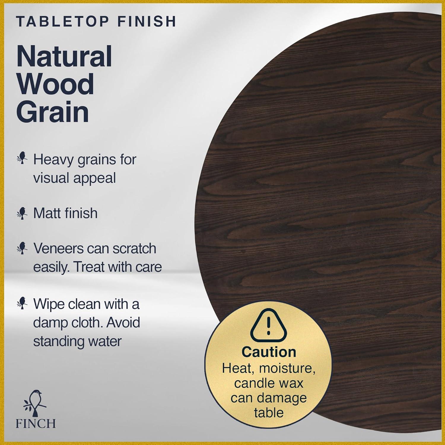 Finch Alfred Round Solid Wood Rustic Dining Table & Reviews | Wayfair