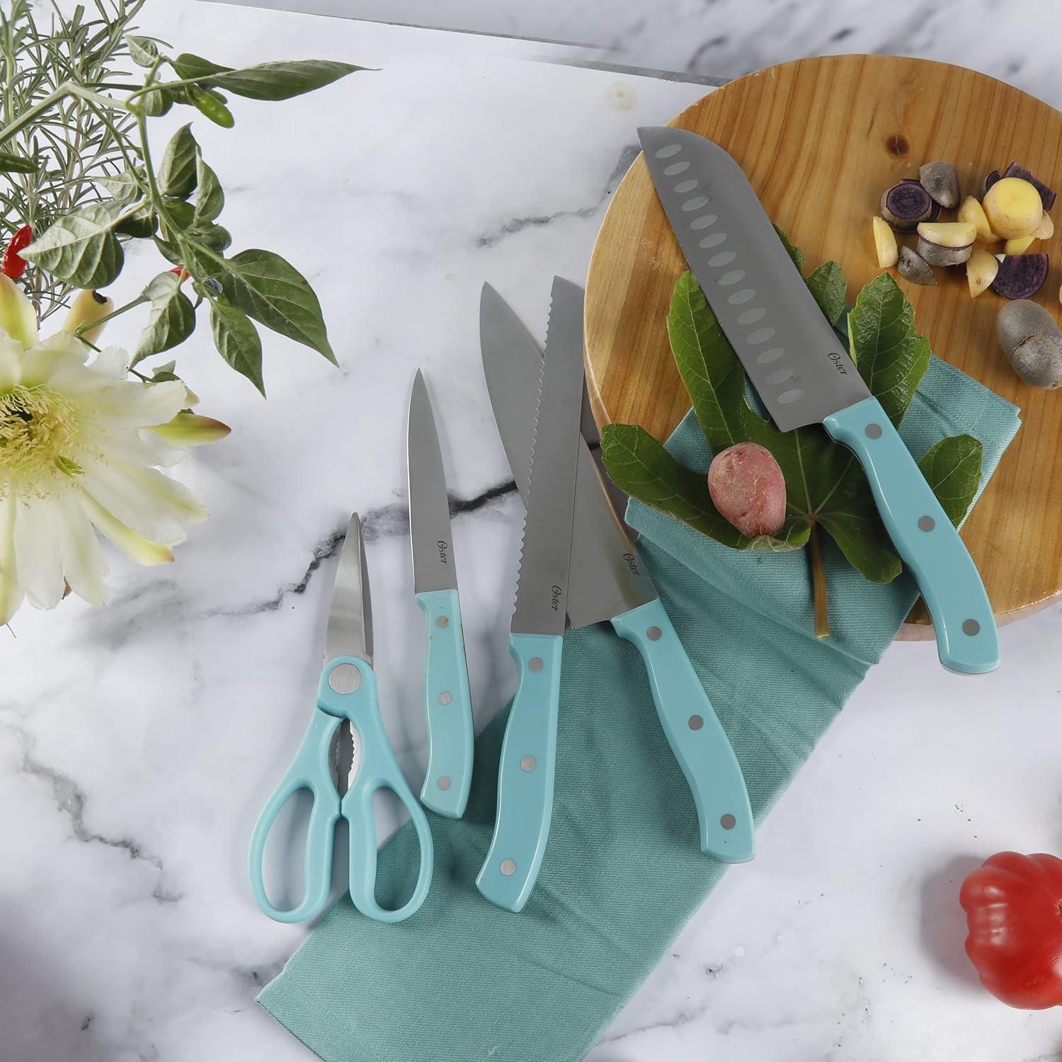 Oster Scottsdale 14 PC Cutlery Set - Turquoise