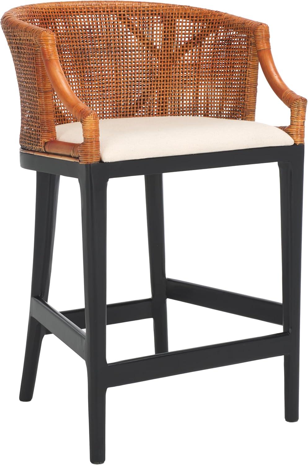 Brando Counter Stool - BST4000 - Natural/White Washed - Safavieh