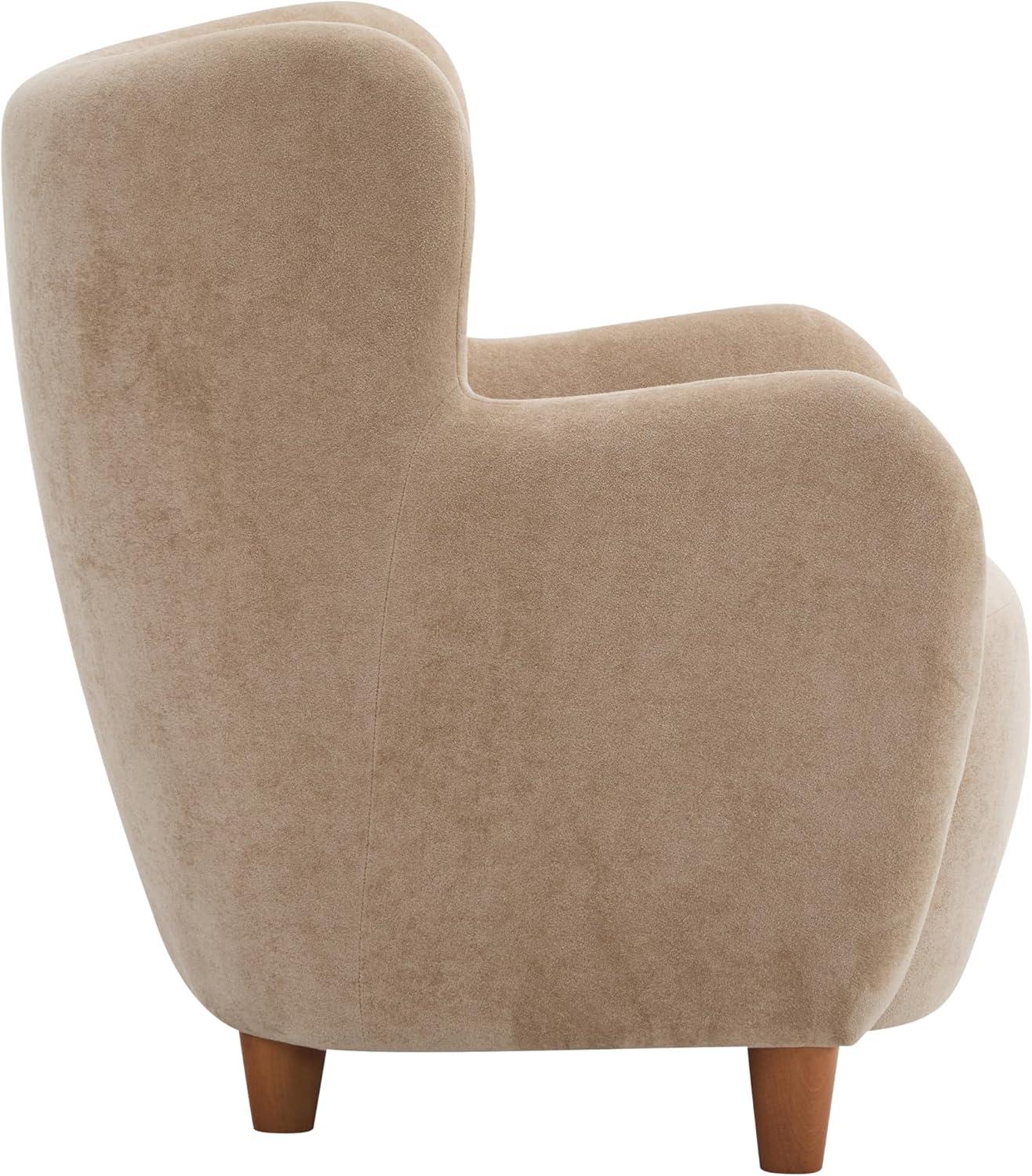 Christopher Knight Home Bacho Cozy Wingback Upholstered Accent Chair, Camel