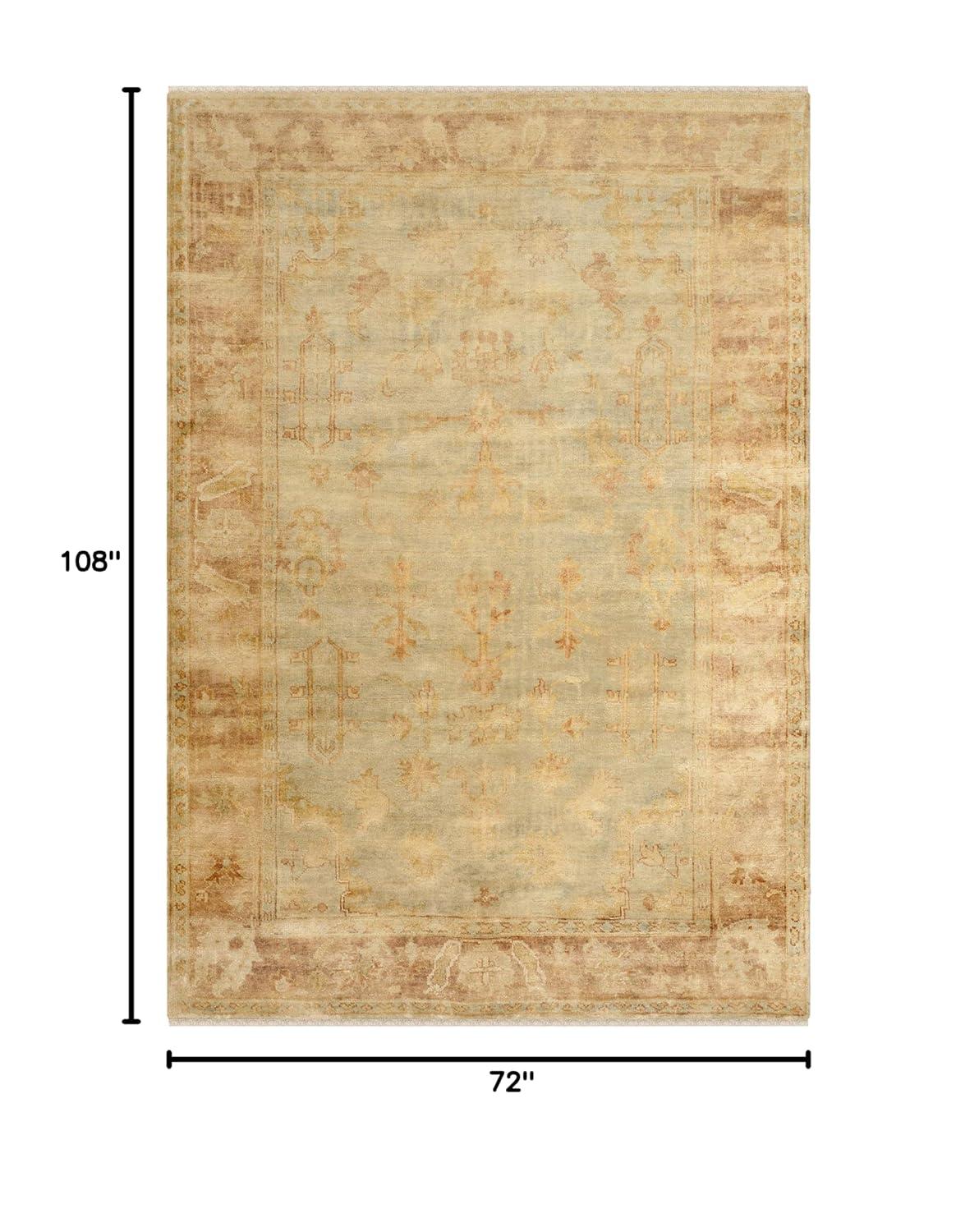 Oushak Hand Knotted Wool Oriental Rug
