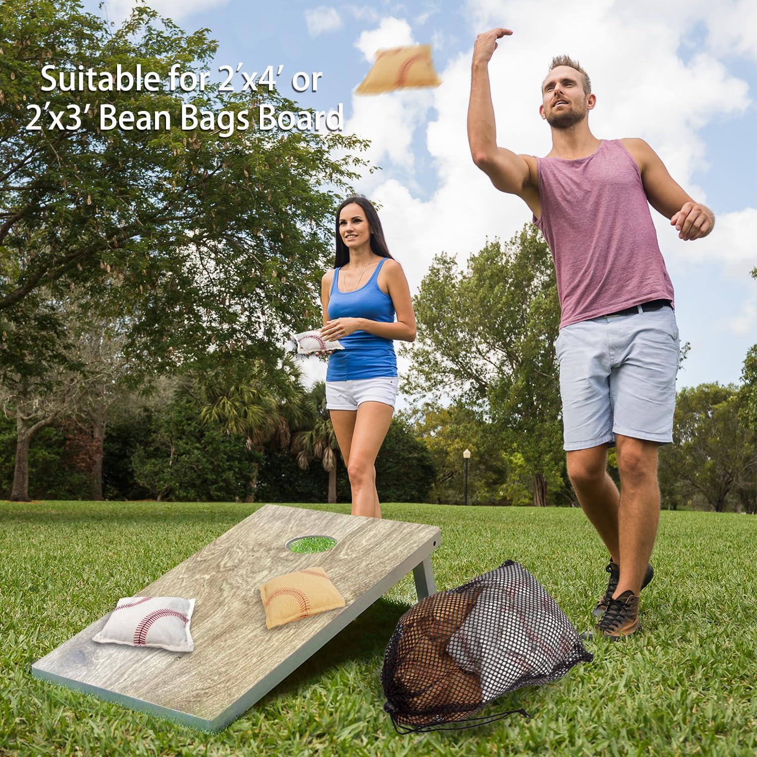 GSE Games & Sports Expert Regulation Size and Weight Cornhole Bean Bags for Cornhole Board Toss Game (Set of 8)