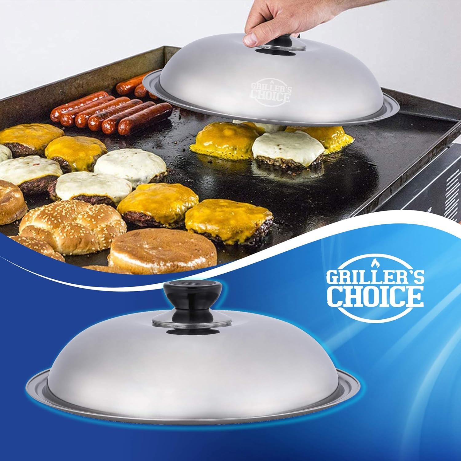 Grillers Choice Stainless Steel Dishwasher Safe Griddle Set