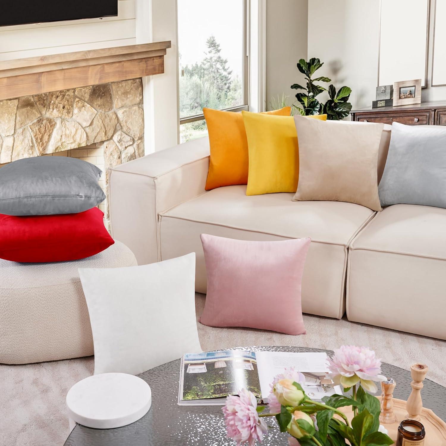 Deconovo Square Velvet Pillow Cover & Reviews | Wayfair