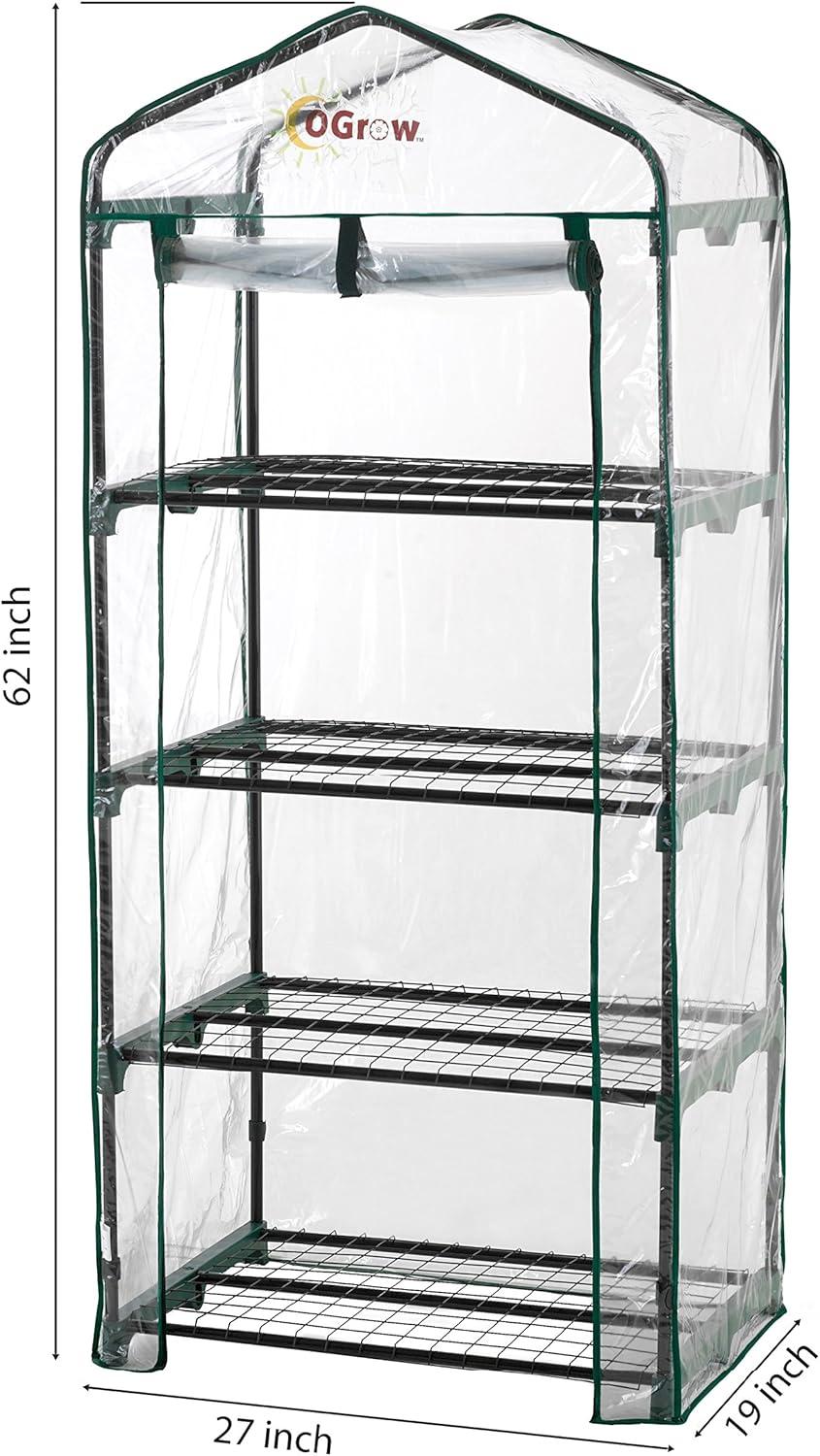 Ogrow Ultra-Deluxe 4 Tier Portable Bloomhouse Greenhouse