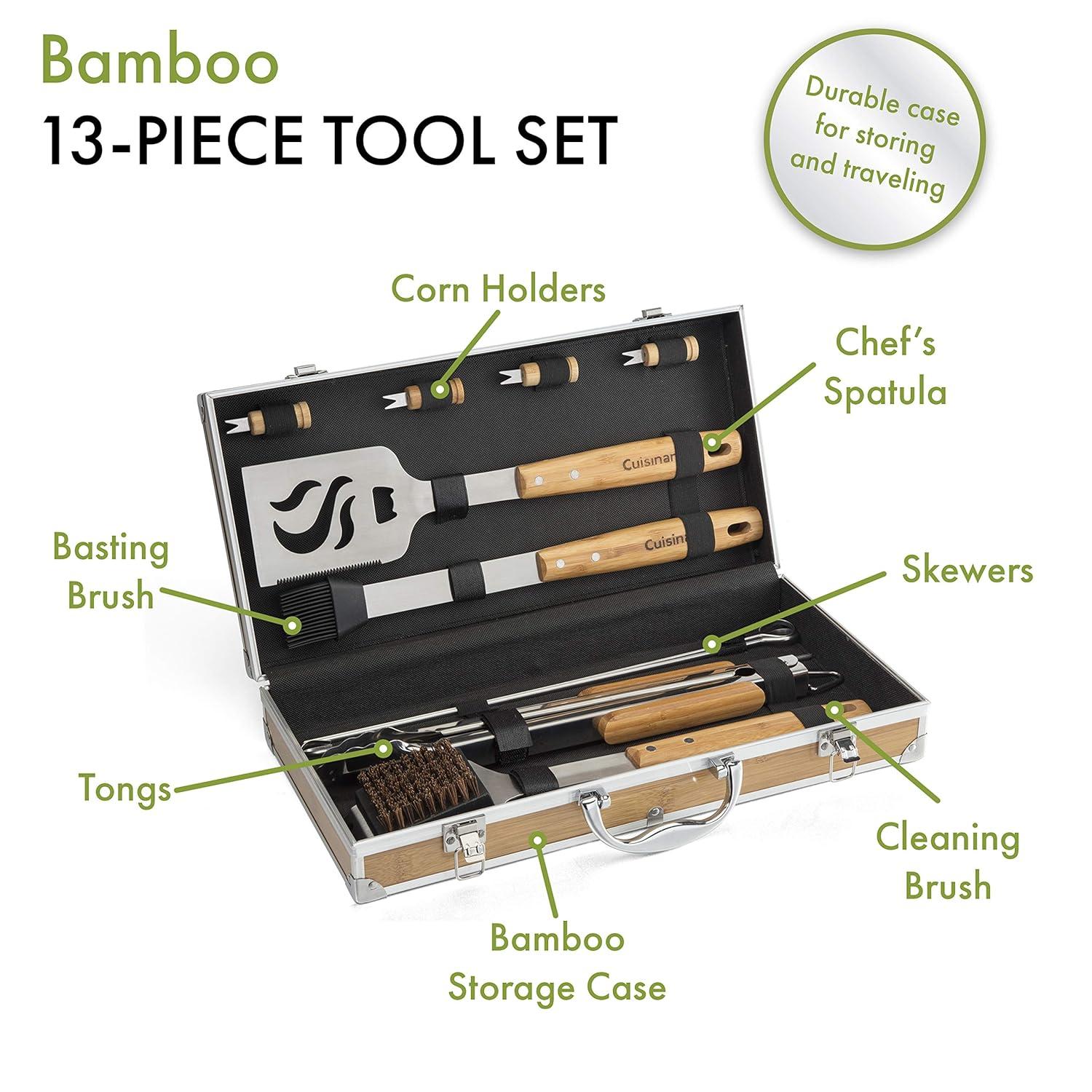 Cuisinart Cuisinart 13 Piece Bamboo Grilling Tool Set