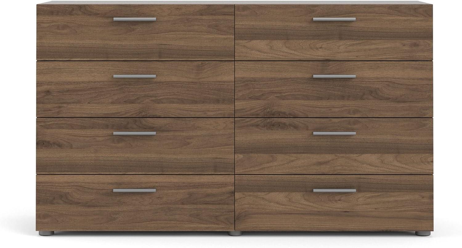 Loft 8 Drawer Double Dresser, Walnut