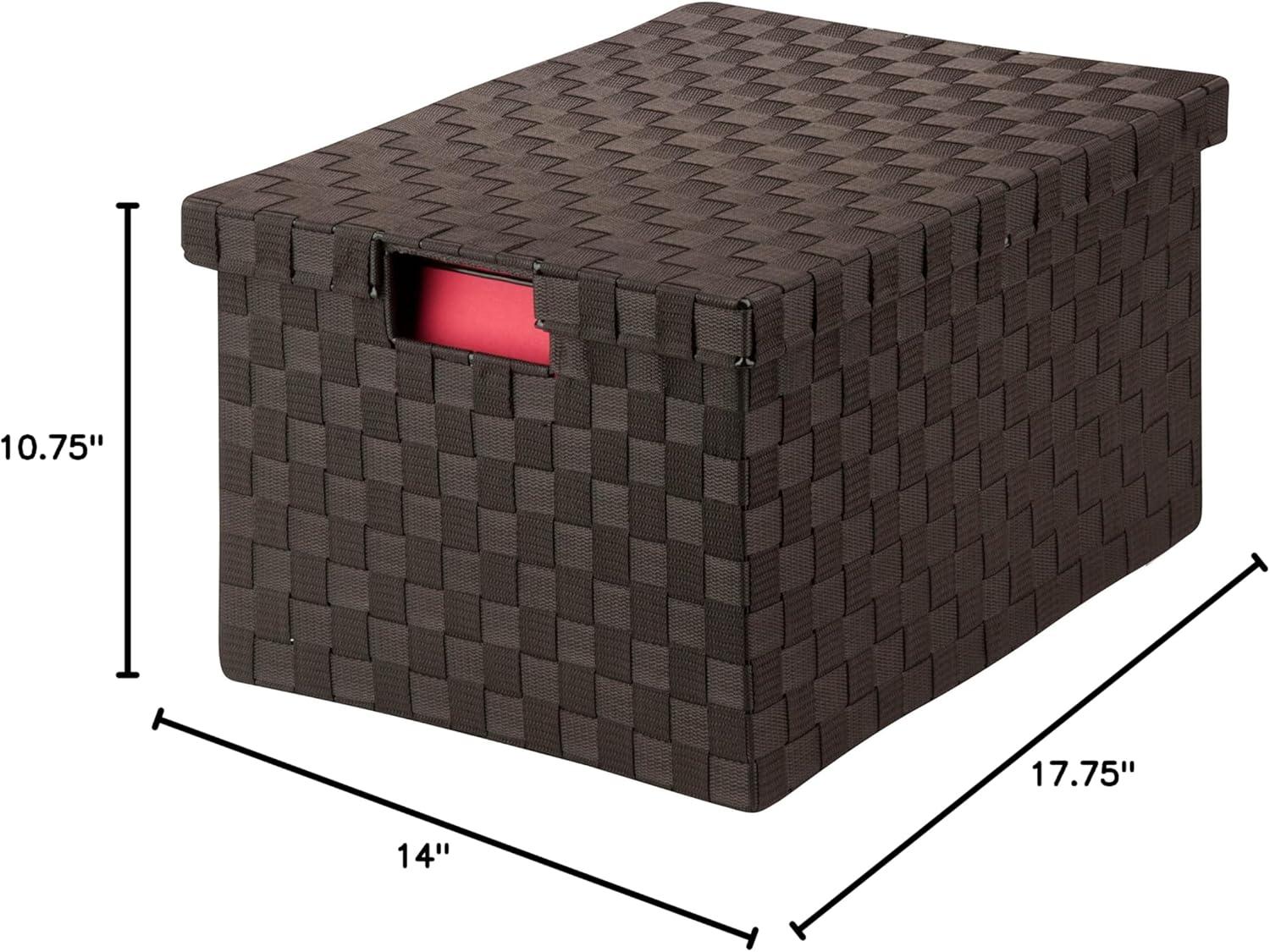 Anastasija Large Woven File Box