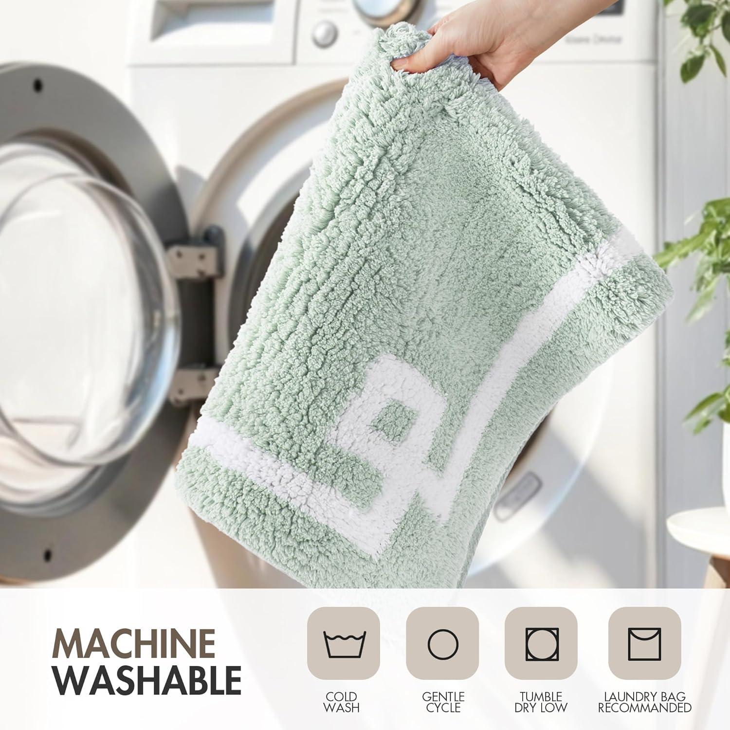 Madison Park 100% Cotton Tufted Bath Rug with Non-Slip Backing