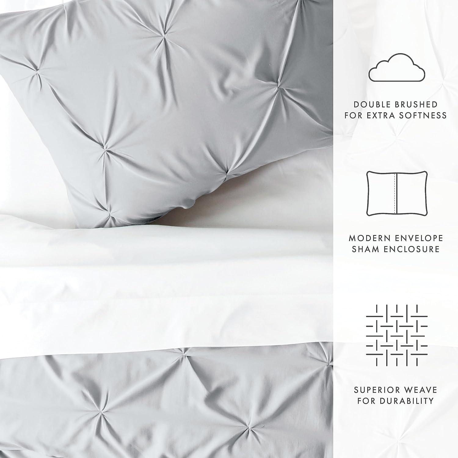 Becky Cameron Pinch Pleat Textured Duvet Cover Set