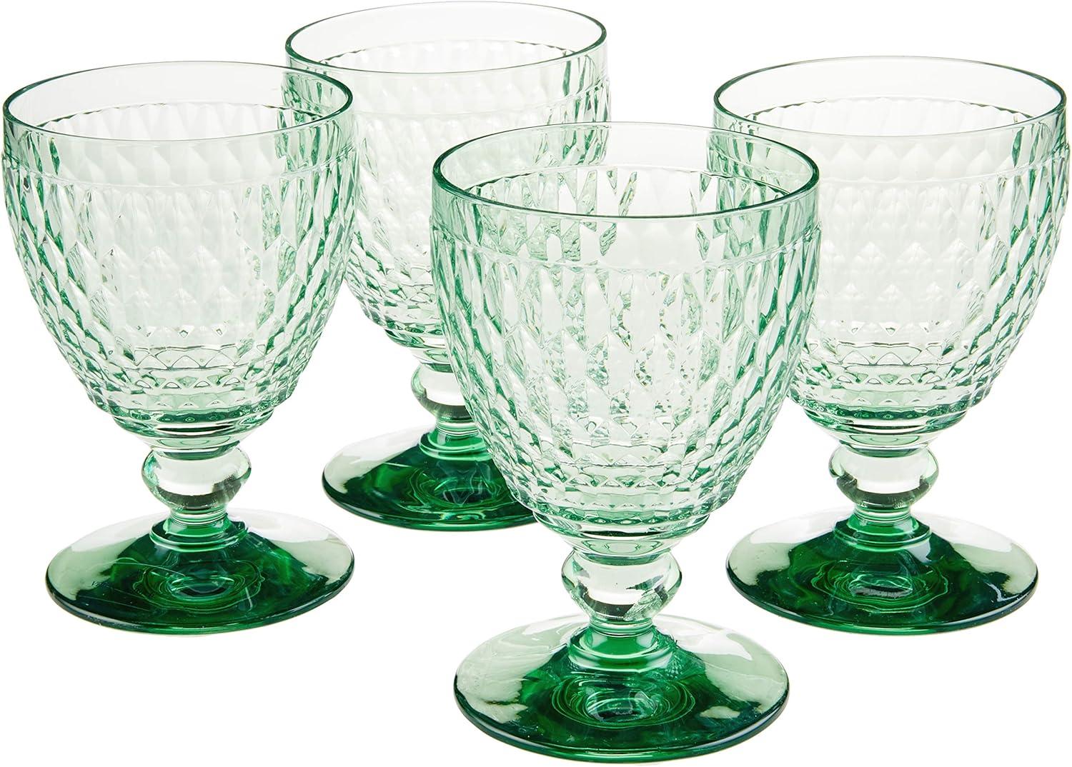 Villeroy & Boch Boston Colored Lead Free Crystal Goblet Set