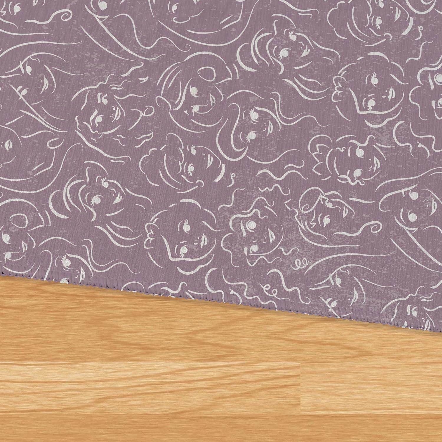 Disney Princesses The Princesses Washable Rug 32X62 Inches