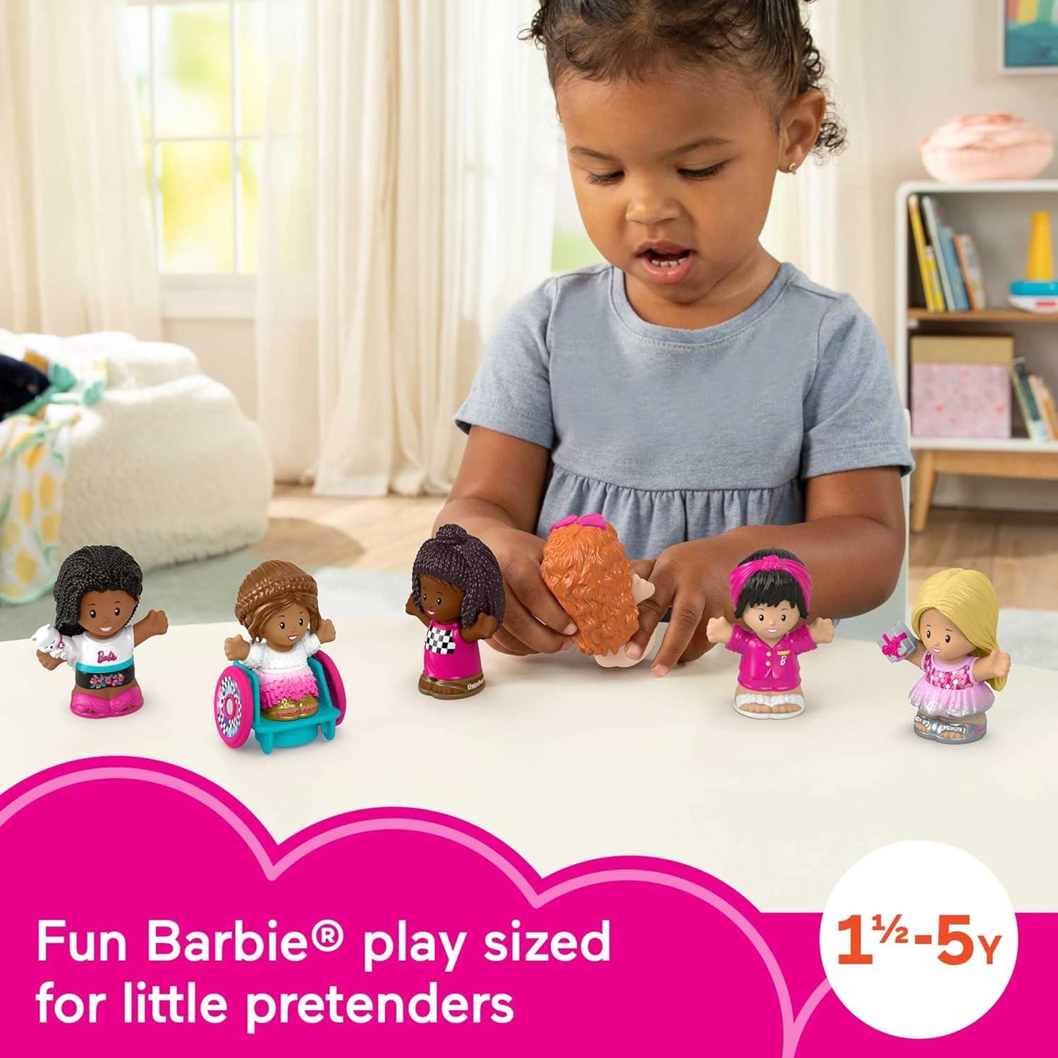 Fisher-Price Little People Barbie Figure, 6 Piece Pack