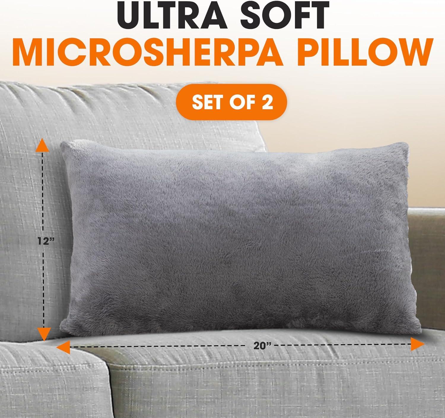 Cheer Collection Reversible Throw Pillow (Set of 2)