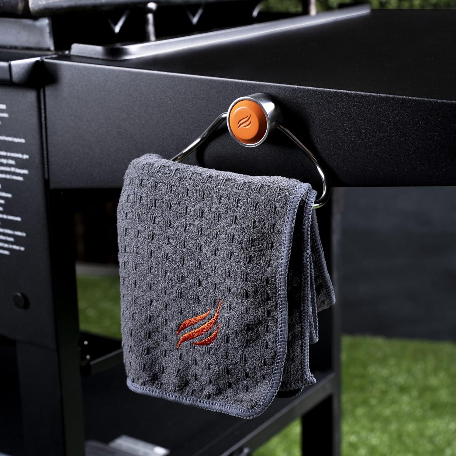 Orange and Silver Magnetic Steel Towel Holder