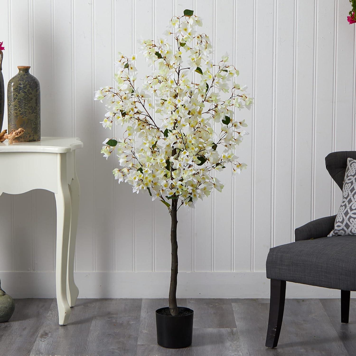Primrue Faux Flowering Tree in Planter