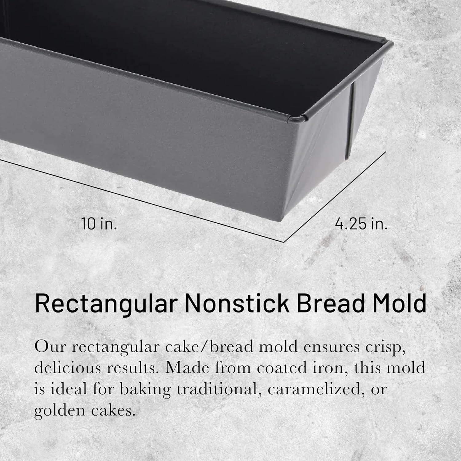 10" Rectangular Nonstick Steel Cake and Bread Mold