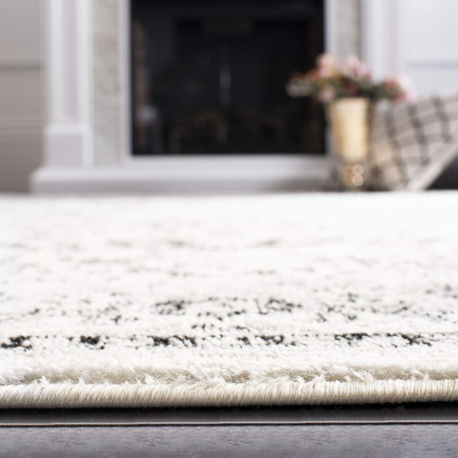 Skyler SKY126 Power Loomed Indoor Area Rug - Grey/Ivory - 4'x6' - Safavieh