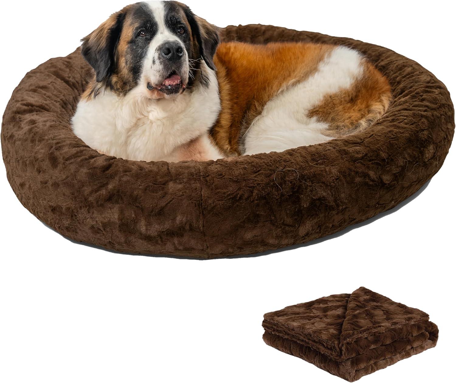 Best Friends By Sheri Best Friends by Sheri Bundle The Original Calming Lux Donut Cuddler Pet Bed/Throw