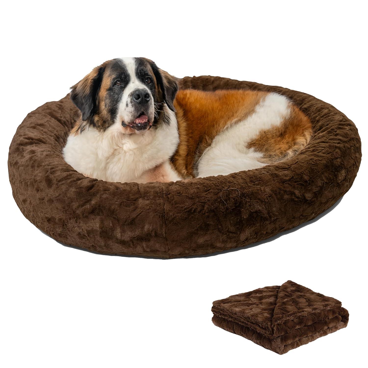 Best Friends By Sheri Best Friends by Sheri Bundle The Original Calming Lux Donut Cuddler Pet Bed/Throw