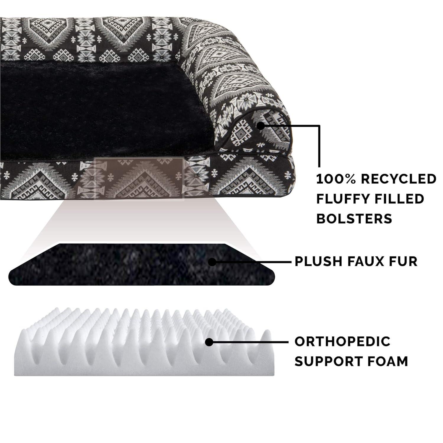 Luxe Fur & Performance Linen Sofa Bed