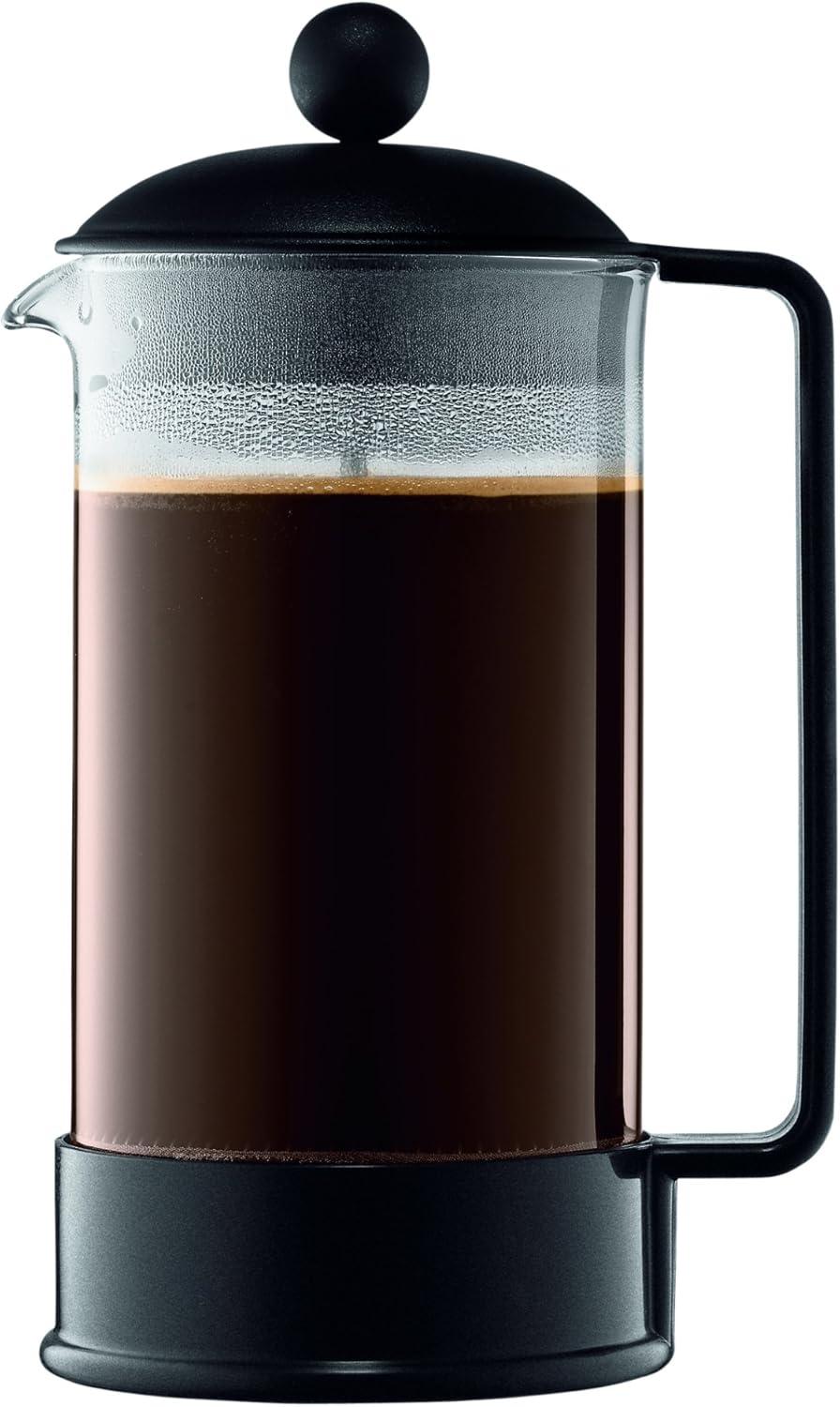 Bodum Black 34 oz Glass French Press Coffee Maker