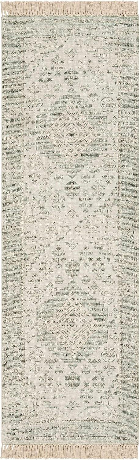 Hauteloom Adamstown Sage&Peach Cotton Rug