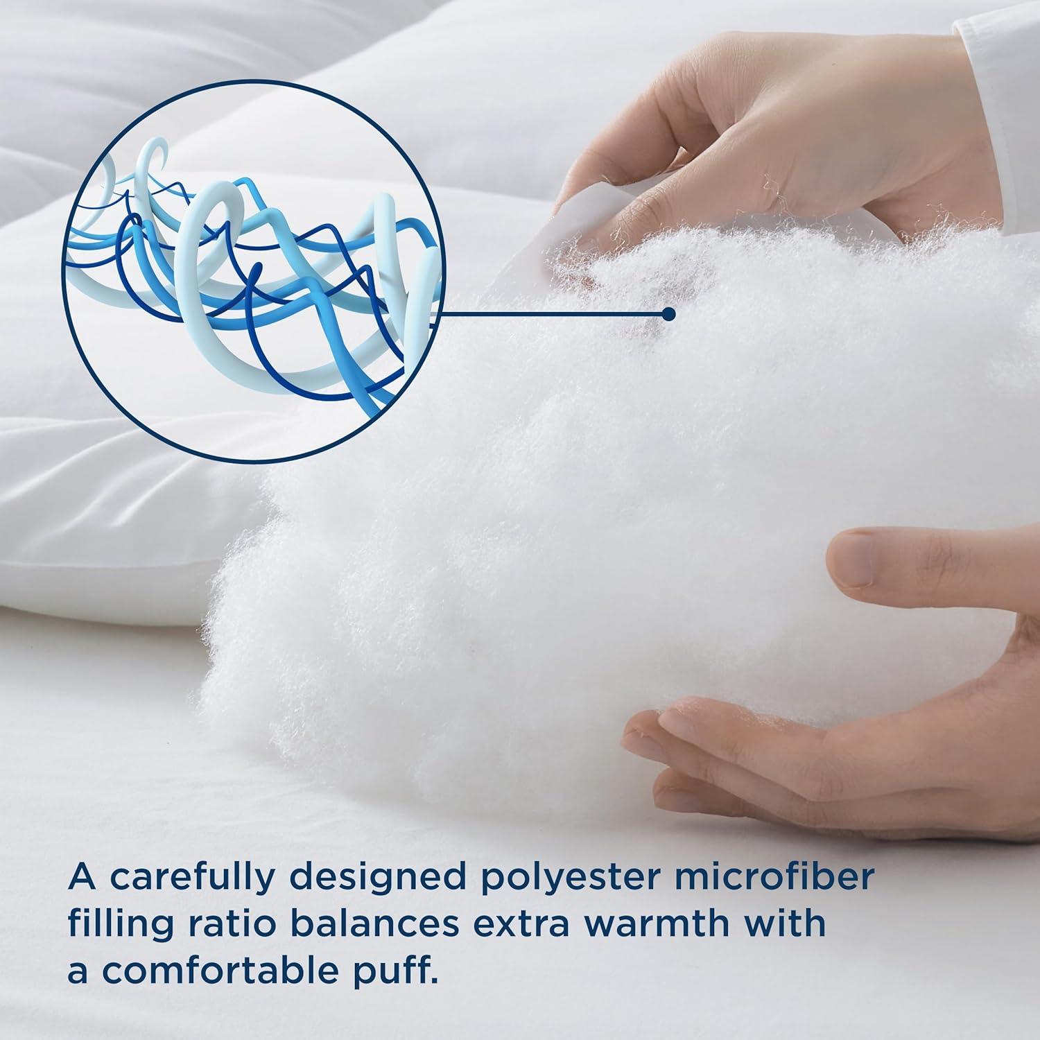 Bedsure Comforter Duvet Insert - Quilted Comforters Queen Size, All Season Duvet, GentleSoft Down Alternative Bedding, with 8 Tabs, Gifts for Women/Men, Black, Queen 88 x 88 Inches