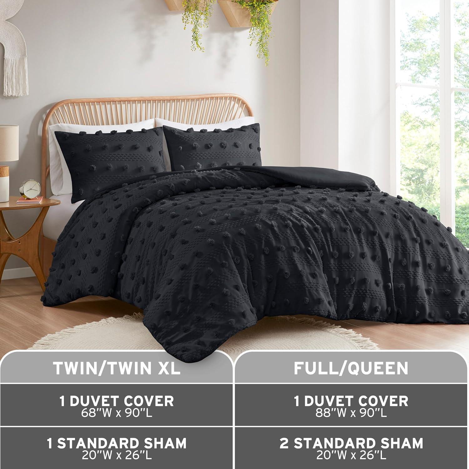 Intelligent Design Clip Jacquard Duvet Cover Set