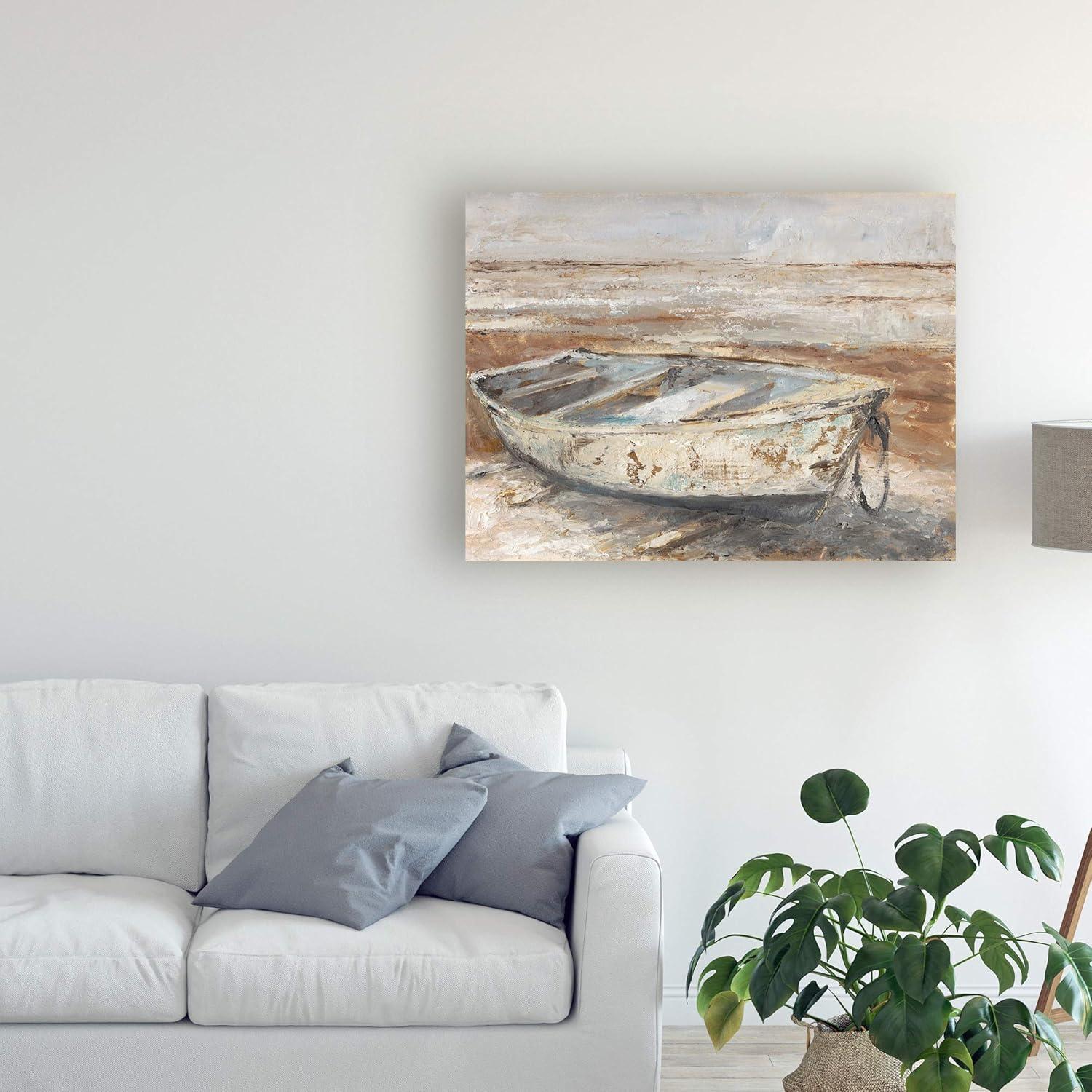 Trademark Fine Art 'Weathered Rowboat I' Canvas Art by Ethan Harper