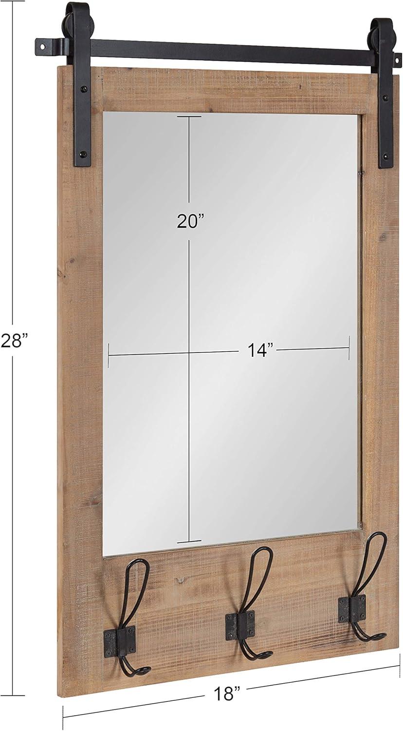 18" x 28" Cates Functional Wall Mirror - Kate & Laurel All Things Decor