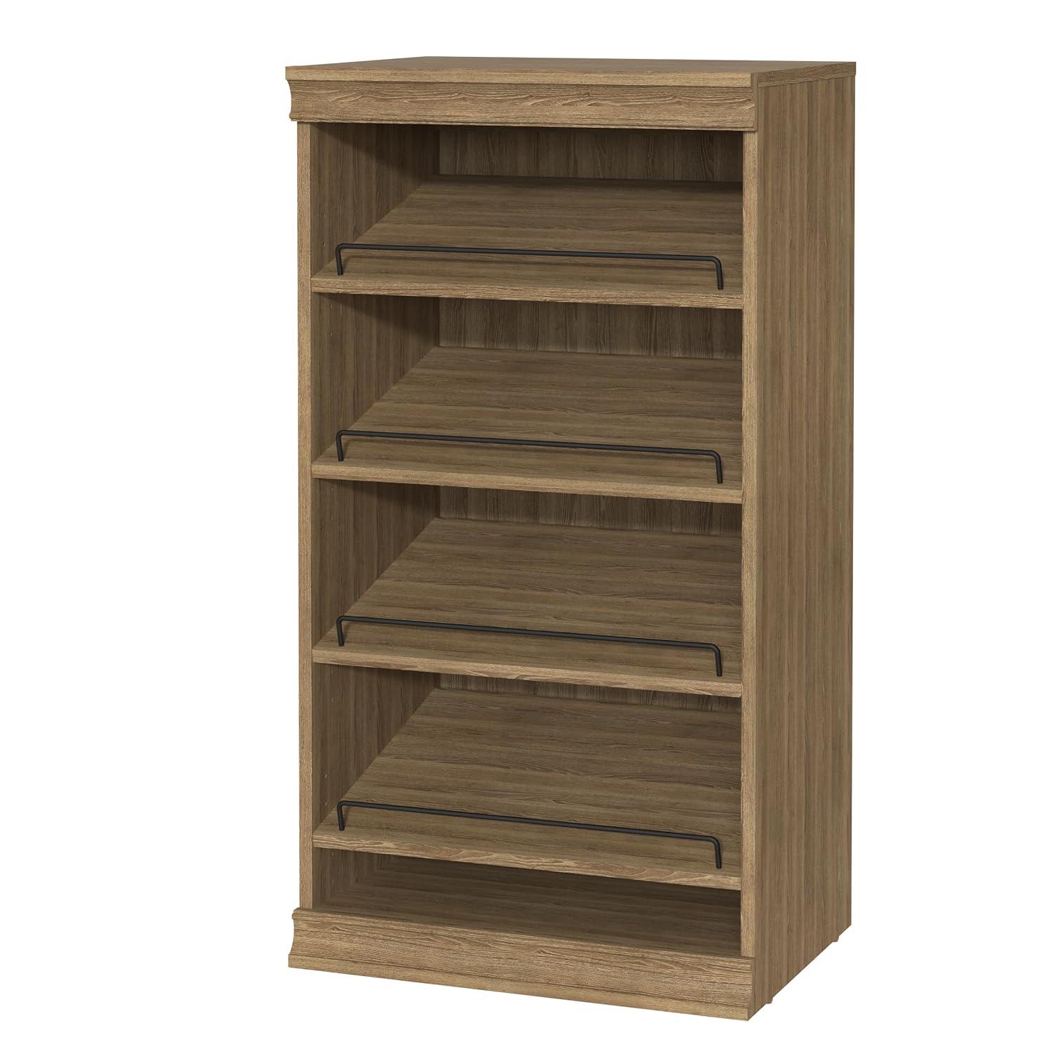 Modular Storage 21.38" W Shoe Shelf Unit with 4 Shelves