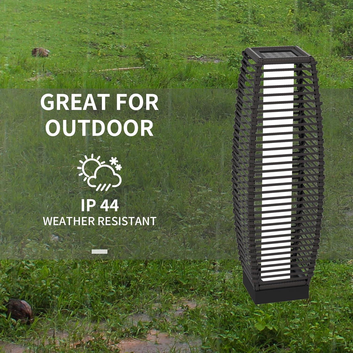 Outsunny Solar Powered Outdoor Floor Lamp